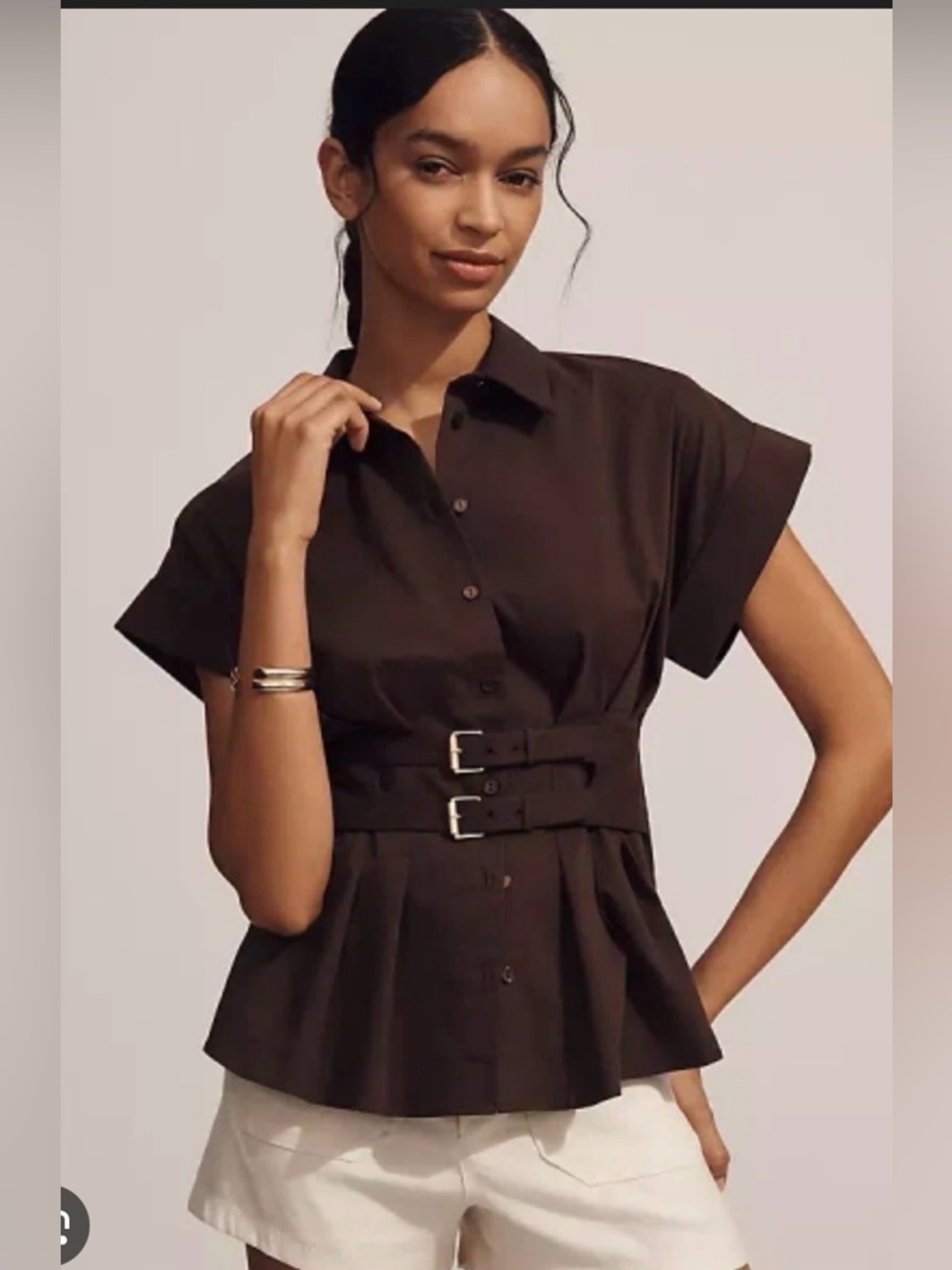Exquise The Tobie Pleated Blouse
Double Buckle Edition